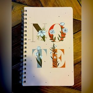 Floral “note” pad in pink 9.5x6” NWT don’t 4get 2 bundle & save $ big time! ♥️☺️